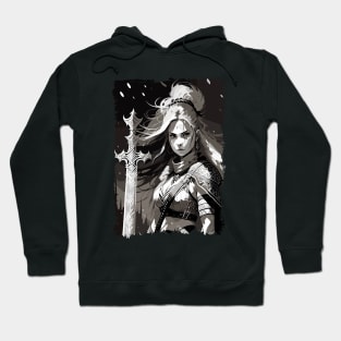 Fierce female viking warrior ready to conquer the world / Norse Mythology Hoodie